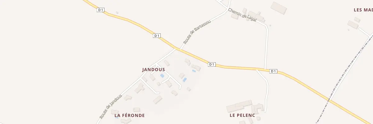 Plan du 6314 Rte d’Albi à Bernac