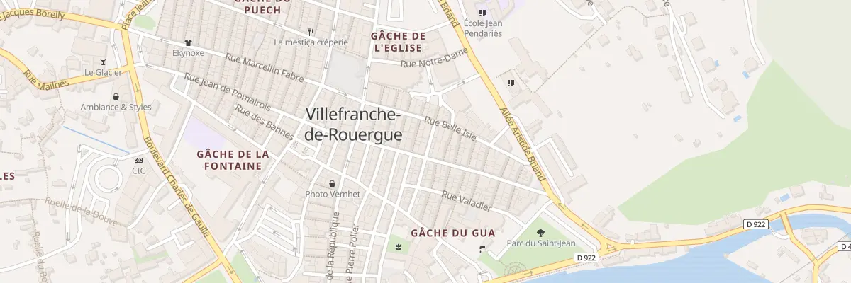 Plan du 4 Rue de la Paix à Villefranche-de-Rouergue
