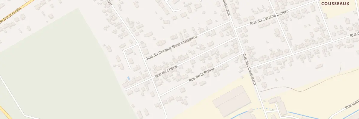 Plan du 14 Rue du Chêne à Salbris