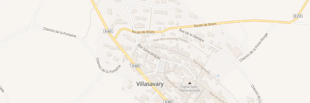 Plan du 5 Rue St Jacques à Villasavary