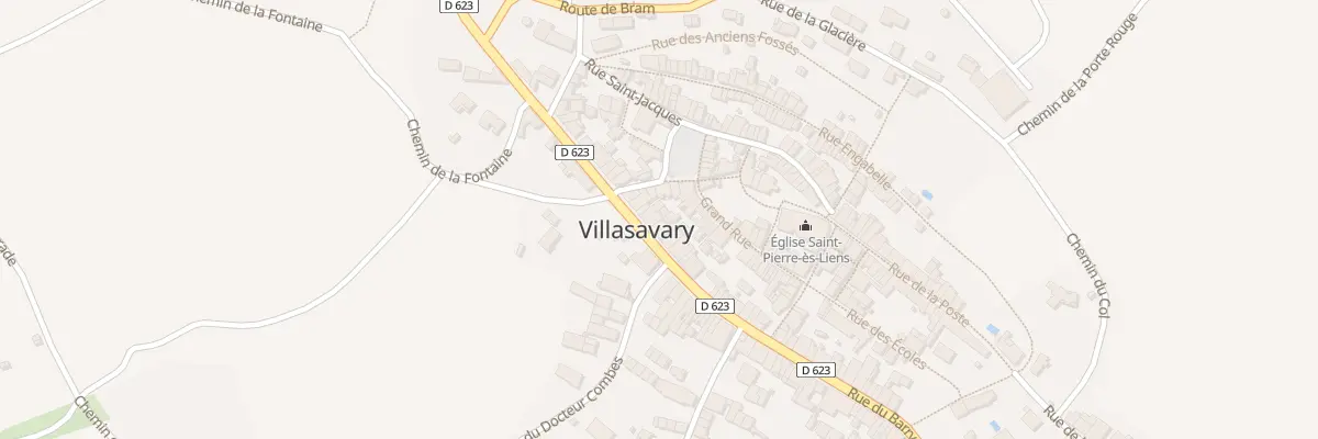 Plan du 25 Rue du Barry à Villasavary