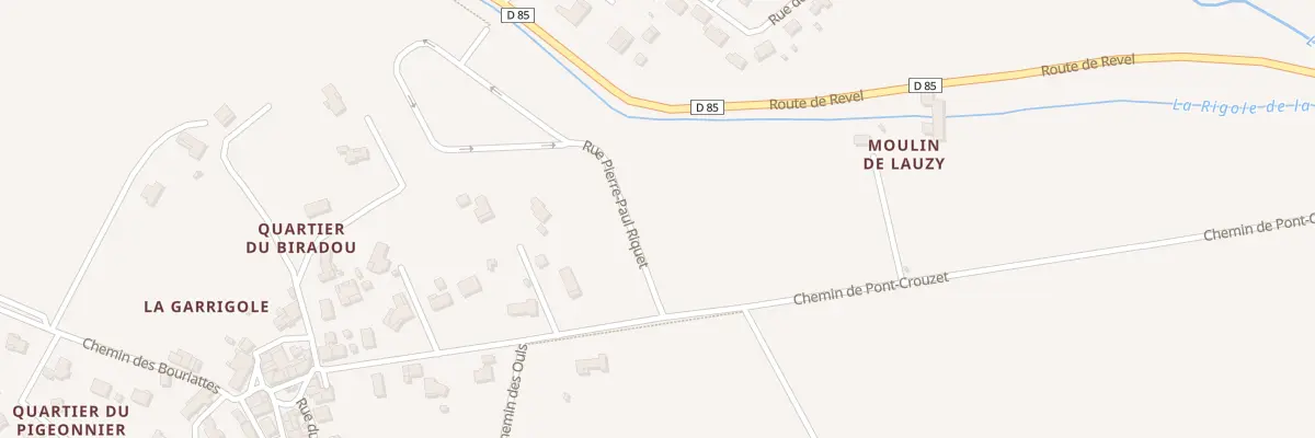 Plan du 73 Rue Pierre-Paul Riquet à Sorèze