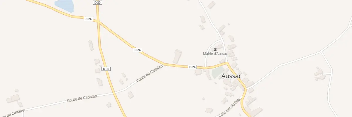 Plan du 12 Rte de Lagrave à Aussac
