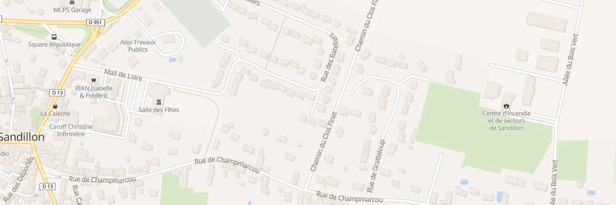 Plan du 22 Rue des Bateliers à Sandillon