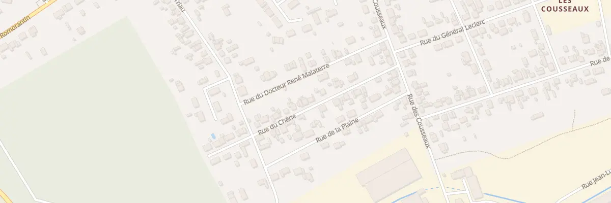 Plan du 12 Rue du Chêne à Salbris