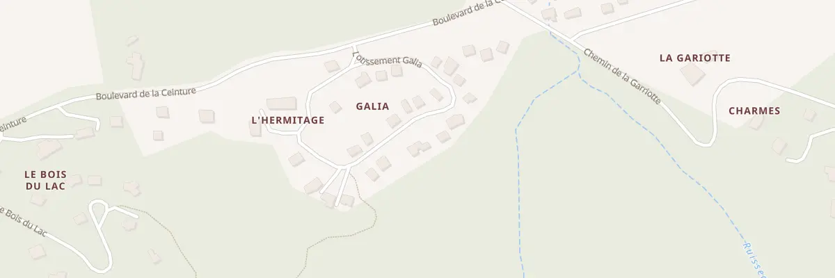 Plan du 13 Lot Galia aux Brunels