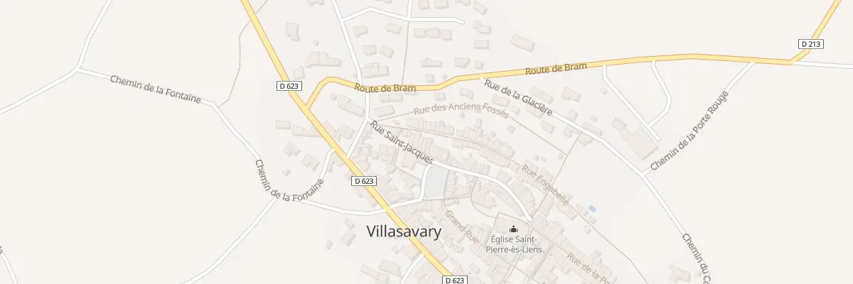 Plan du 9 Rue St Jacques à Villasavary