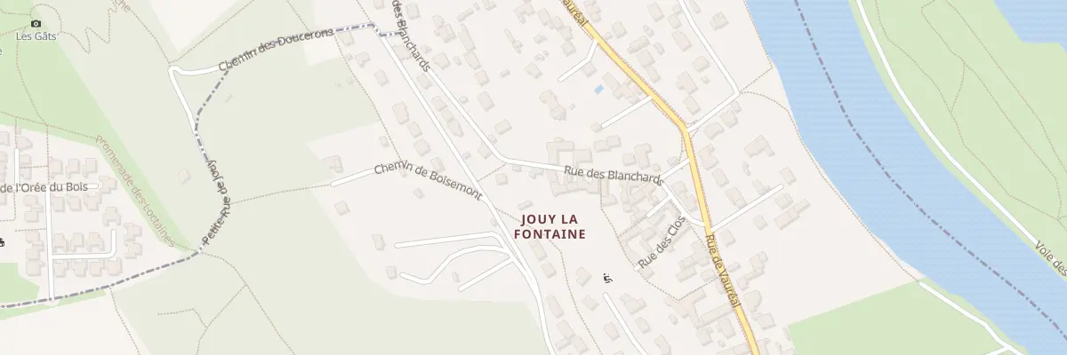 Plan du 17 Rue des Blanchards à Jouy-le-Moutier