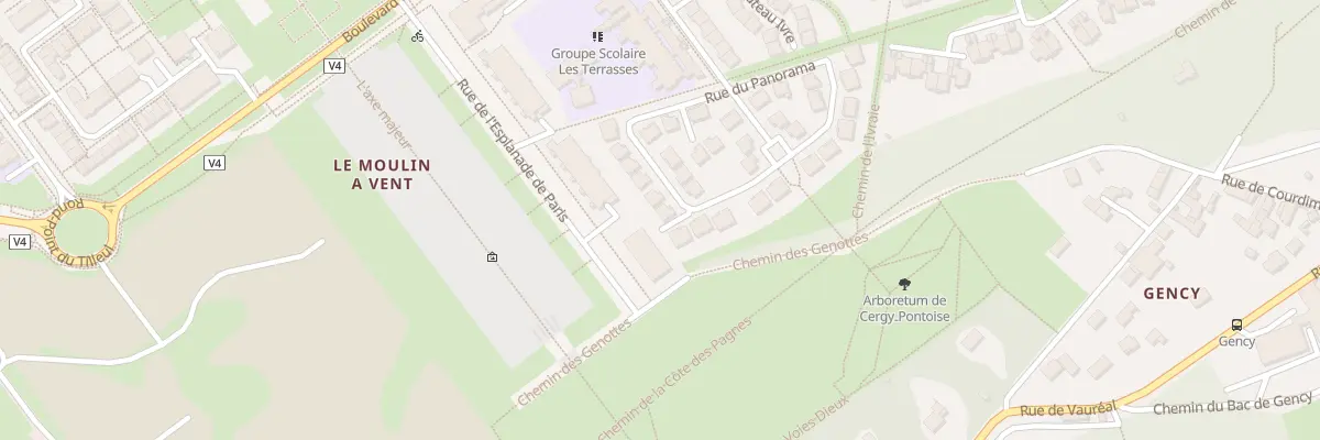 Plan du 23 Rue du Panorama à Cergy