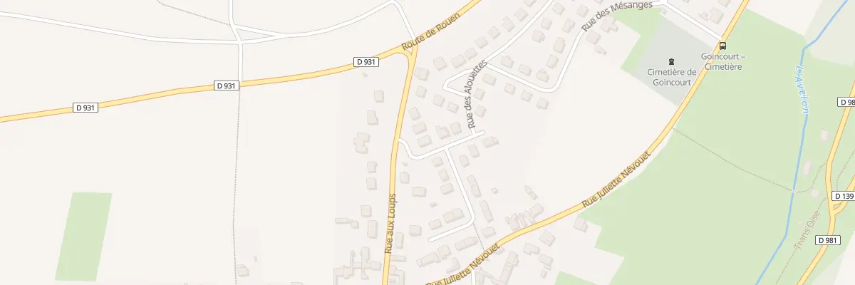 Plan du 3 Rue Jean Racine à Goincourt