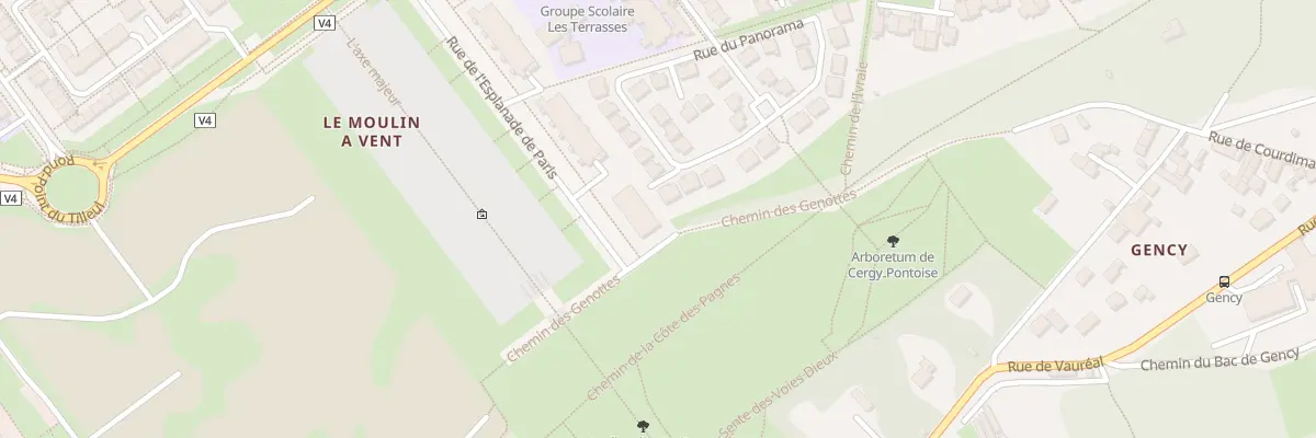 Plan du 7 Rue de l’Esplanade de Paris à Cergy