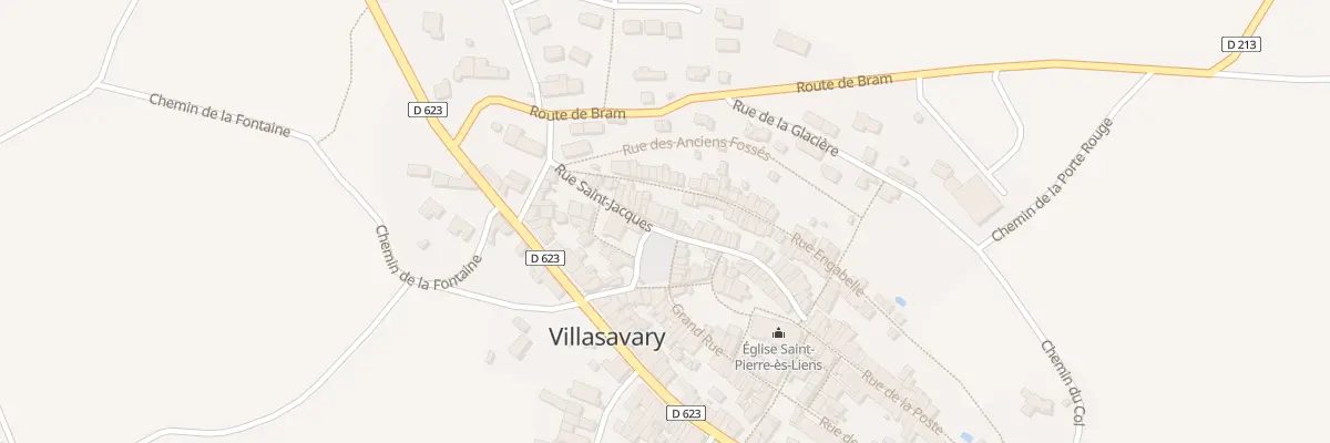 Plan du 15 Rue St Jacques à Villasavary