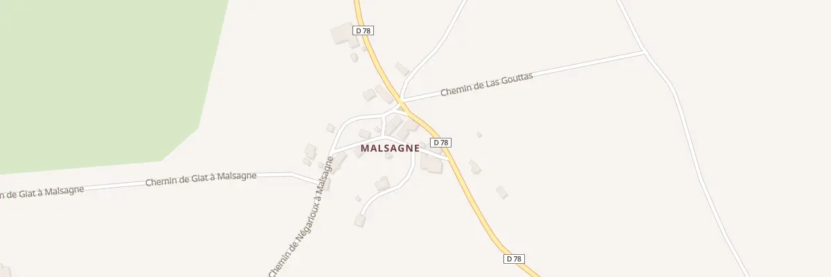Plan du 3 Malsagne à Peyrelevade