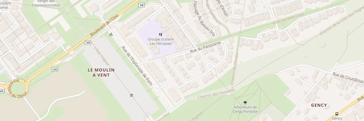 Plan du 26 Rue du Panorama à Cergy