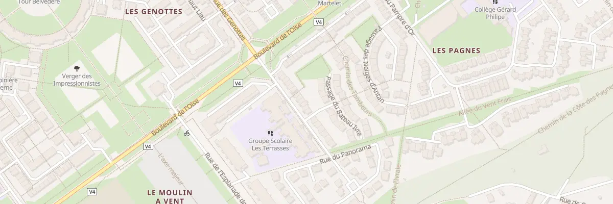 Plan du 20 Rue du Pampre d’Or à Cergy