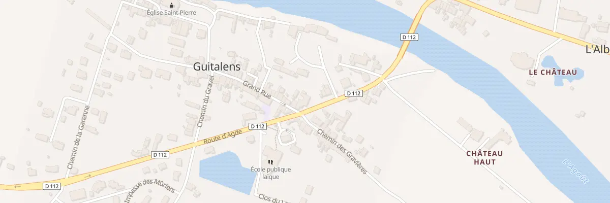 Plan du 196 Rte d’Agde à Guitalens-L’Albarède