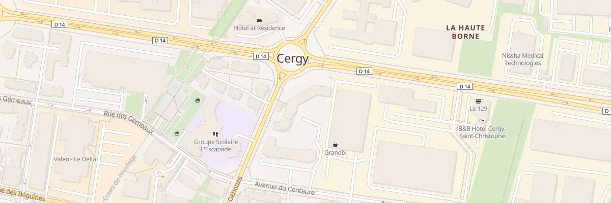 Plan du 42 Av des Genottes à Cergy