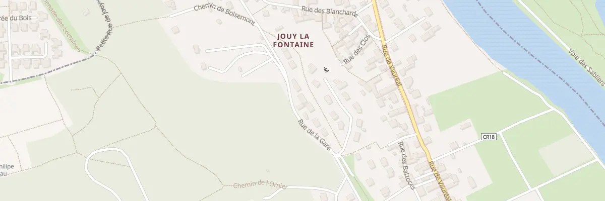 Plan du 8 Rue de la Gare à Jouy-le-Moutier