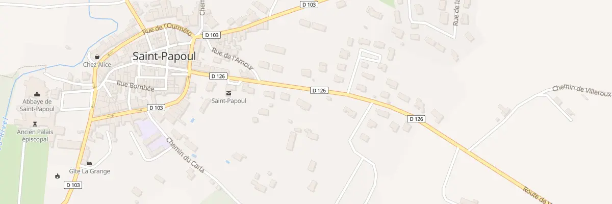 Plan du 9010 Av Monseigneur de Maille à Saint-Papoul