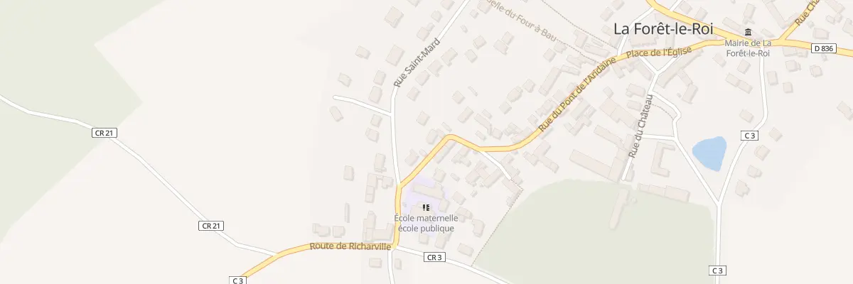 Plan du 42 Rue du Pont de l’Aridaine à La Forêt-le-Roi