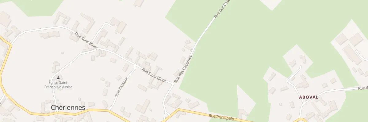 Plan du 5 Rue des Casernes à Chériennes