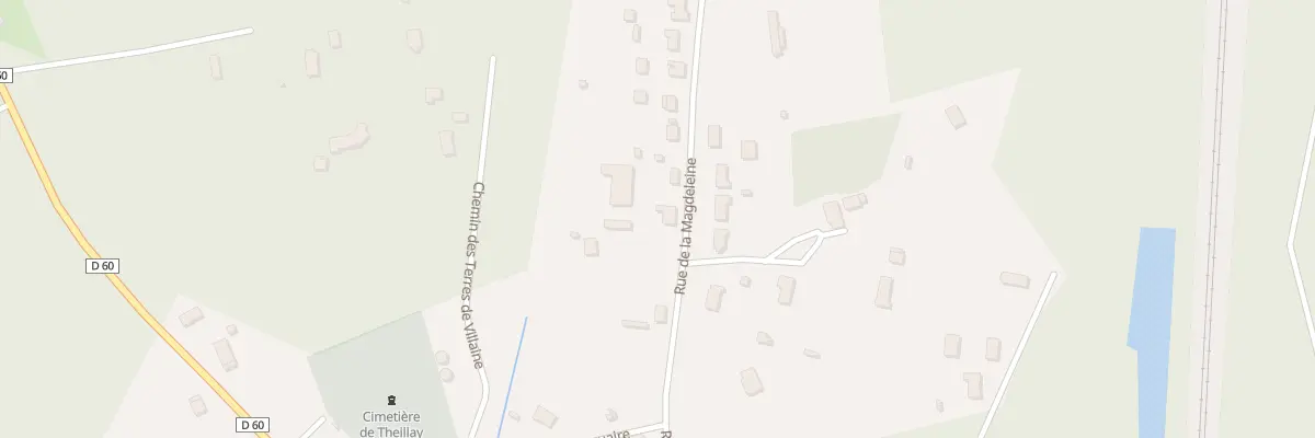 Plan du 33 Rue de la Magdeleine à Theillay