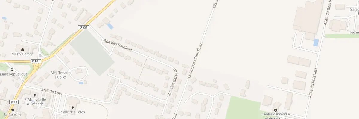 Plan du 46 Rue des Bateliers à Sandillon