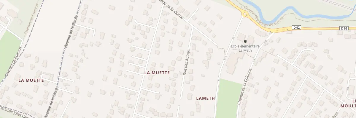 Plan du 10 Rue des Aulnes à Osny