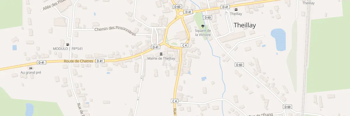 Plan du 6 Rue de l’Ecu à Theillay