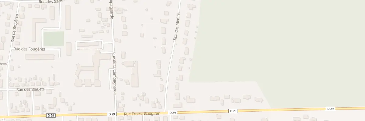 Plan du 12 Rue des Merlins à Lamotte-Beuvron