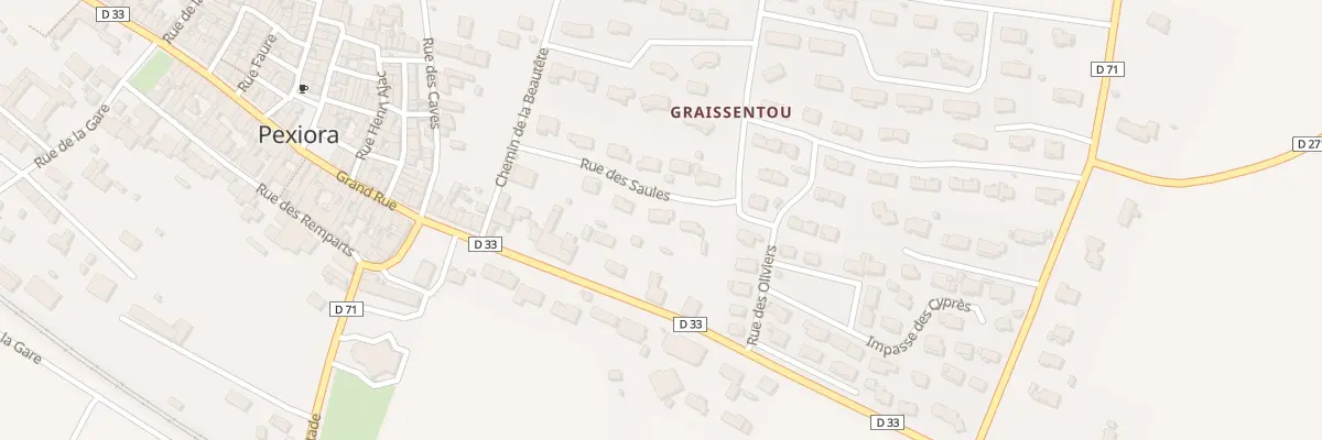 Plan du 3 Rue des Saules à Pexiora