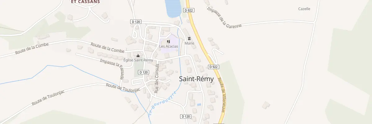 Plan du 5099 Le Causse à Saint-Rémy