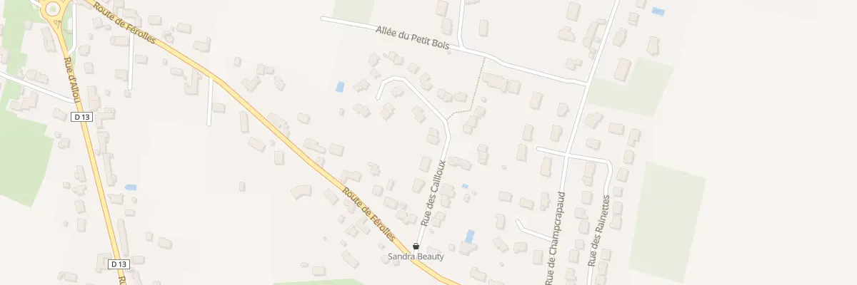 Plan du 1 Rue des Cailloux à Sandillon