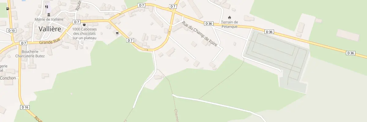Plan du 12 Rue Amédée Lefaure à Vallière