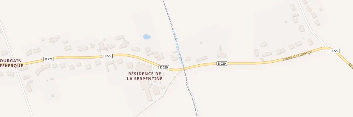 Plan du 2 Rue du Courgain à Offekerque