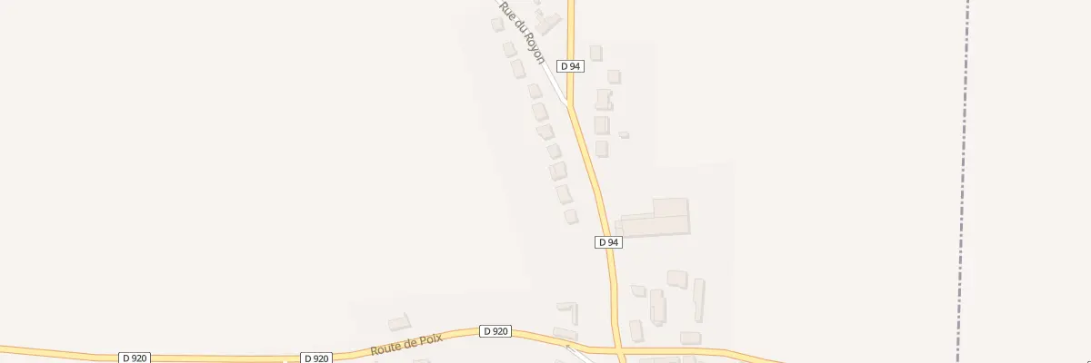 Plan du 62 Rue de la Gare à Famechon