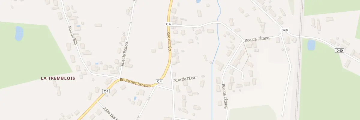 Plan du 25 Rue de l’Ecu à Theillay