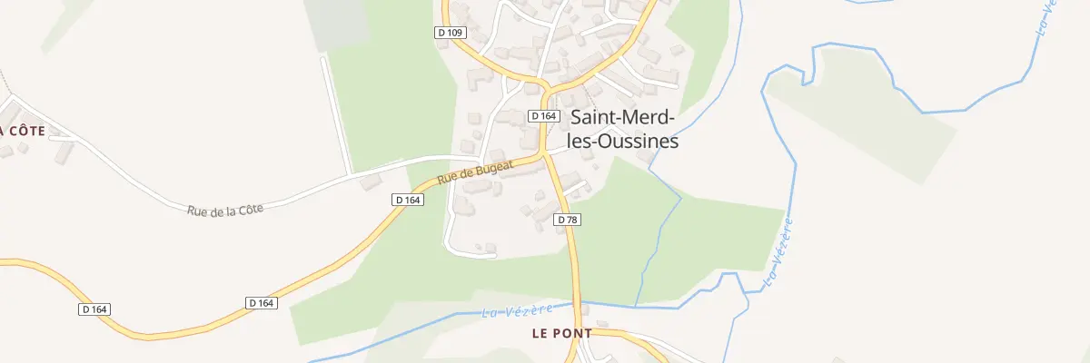 Plan du 2 Rue des Cars à Saint-Merd-les-Oussines