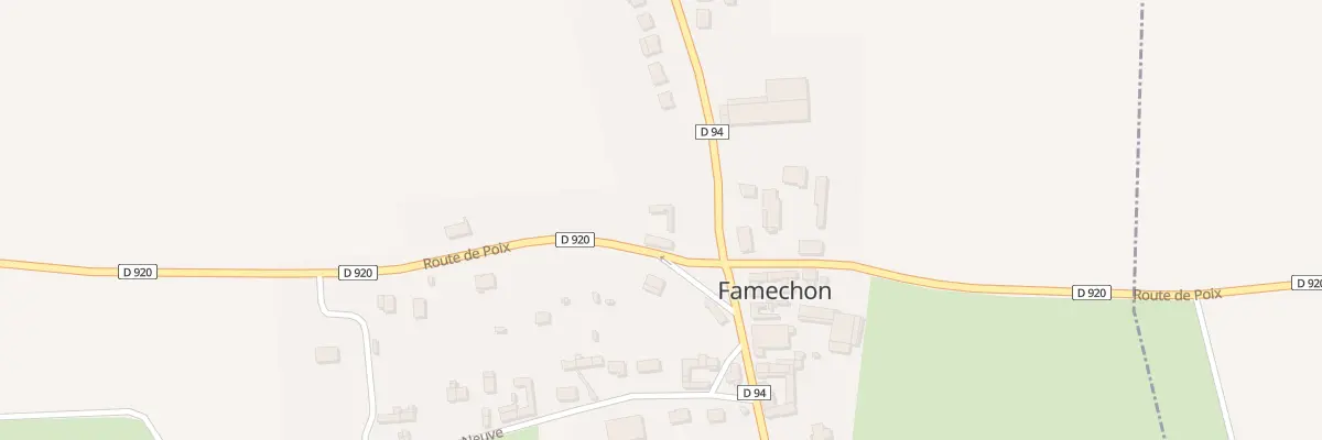 Plan du 63 Rte de Poix à Famechon