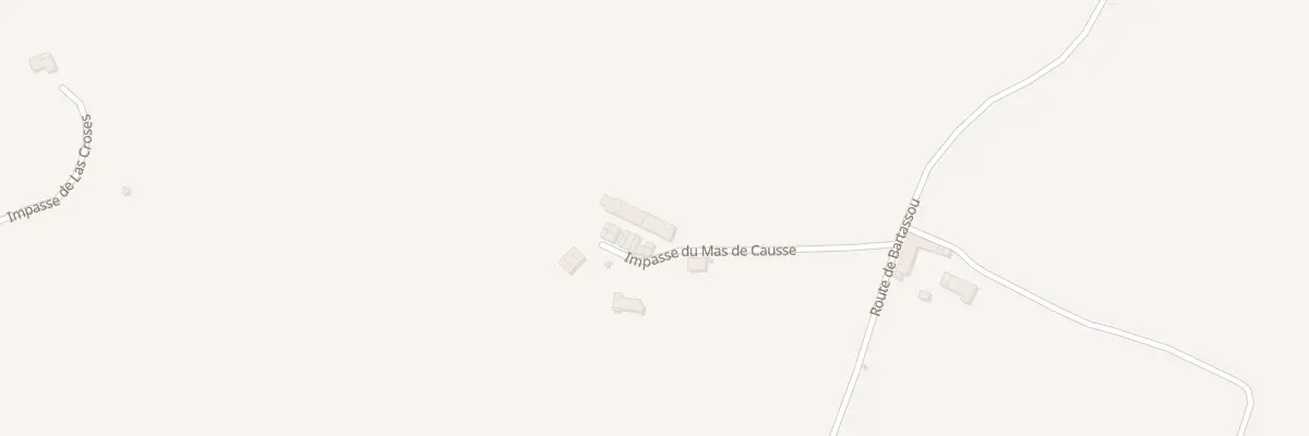 Plan du 160 Imp du Mas de Causse à Bernac