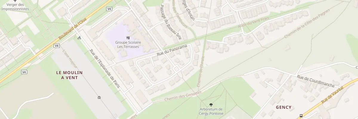 Plan du 12 Rue du Panorama à Cergy