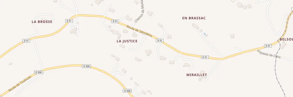 Plan du 41 Che des Justices Neuves à Puylaurens