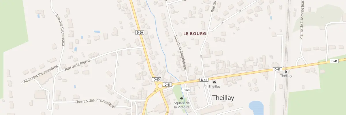 Plan du 3 Rue de la Magdeleine à Theillay