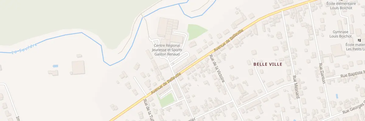 Plan du 84 Av de Belleville à Salbris