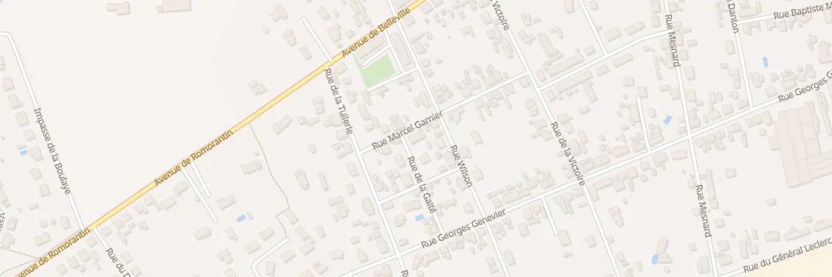 Plan du 11 Rue Marcel Garnier à Salbris