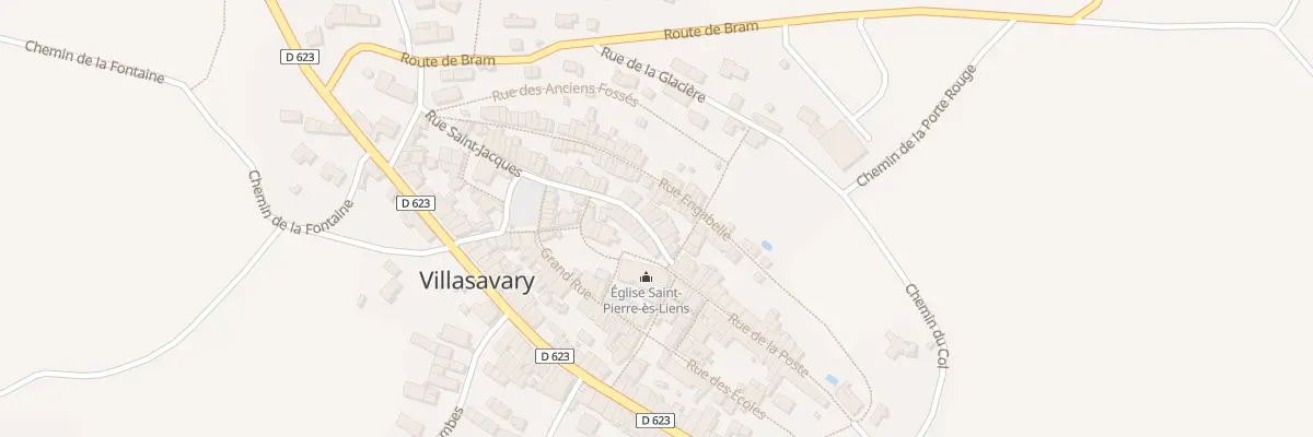 Plan du 37 Rue St Jacques à Villasavary