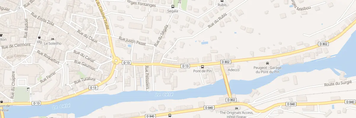 Plan du 41 Rue du Faubourg du Pin à Figeac