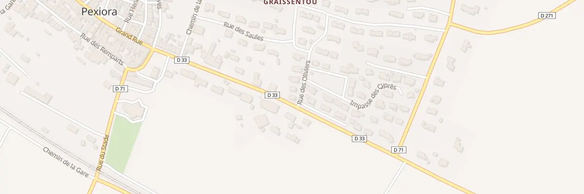 Plan du 1 Rue des Oliviers à Pexiora