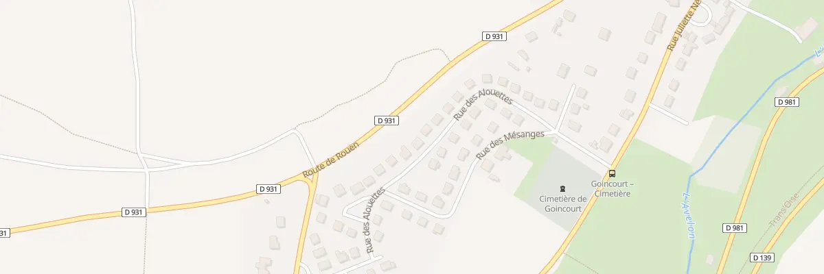 Plan du 24 Rue des Alouettes à Goincourt