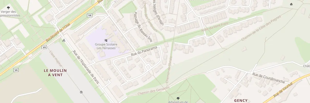 Plan du 6 Rue du Panorama à Cergy